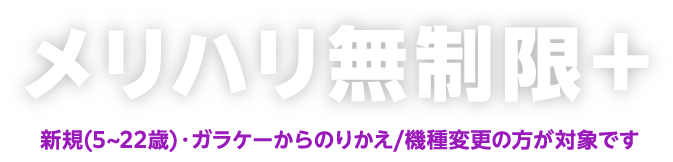 メリハリ無制限＋